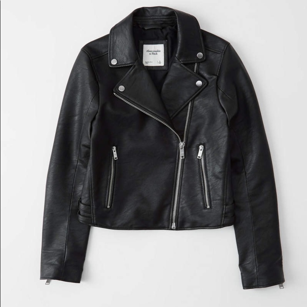 A&F Faux Leather Moto Jacket